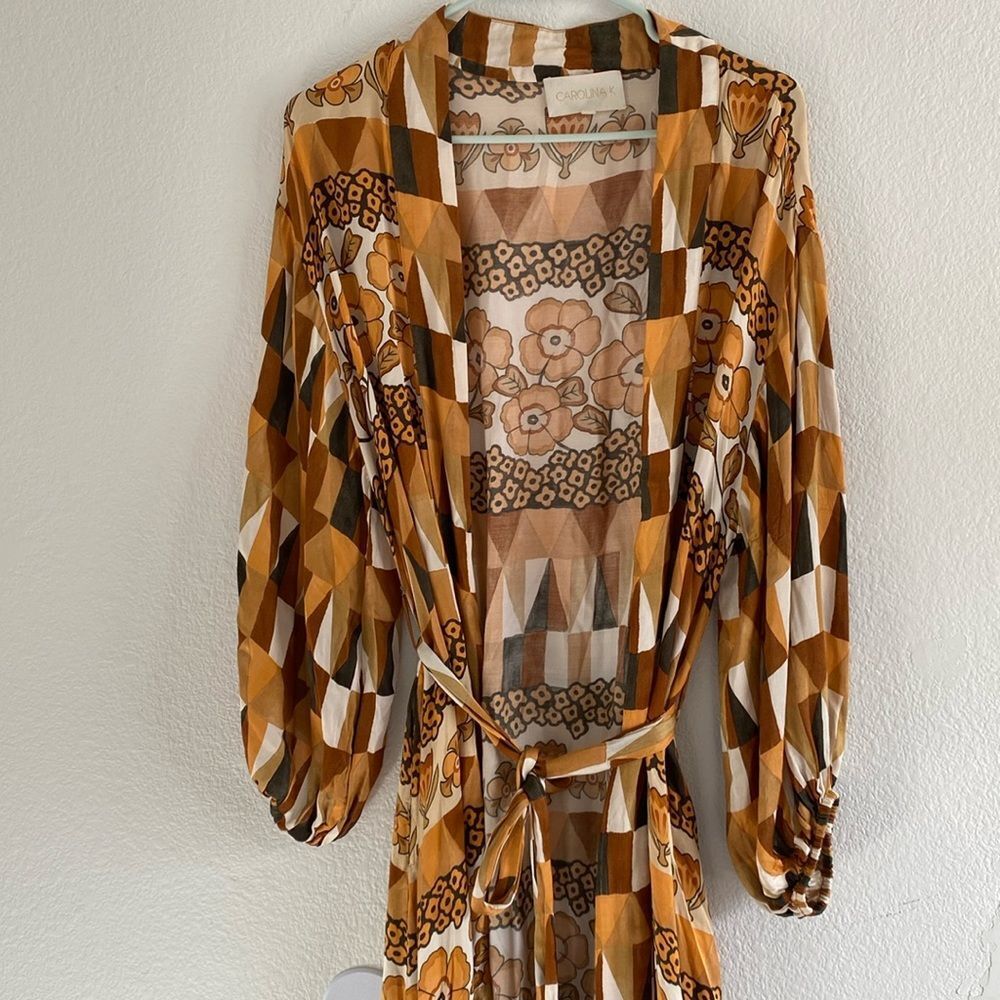 Carolina K Nico Robe, Rombus Flowers - Picture 2 of 10